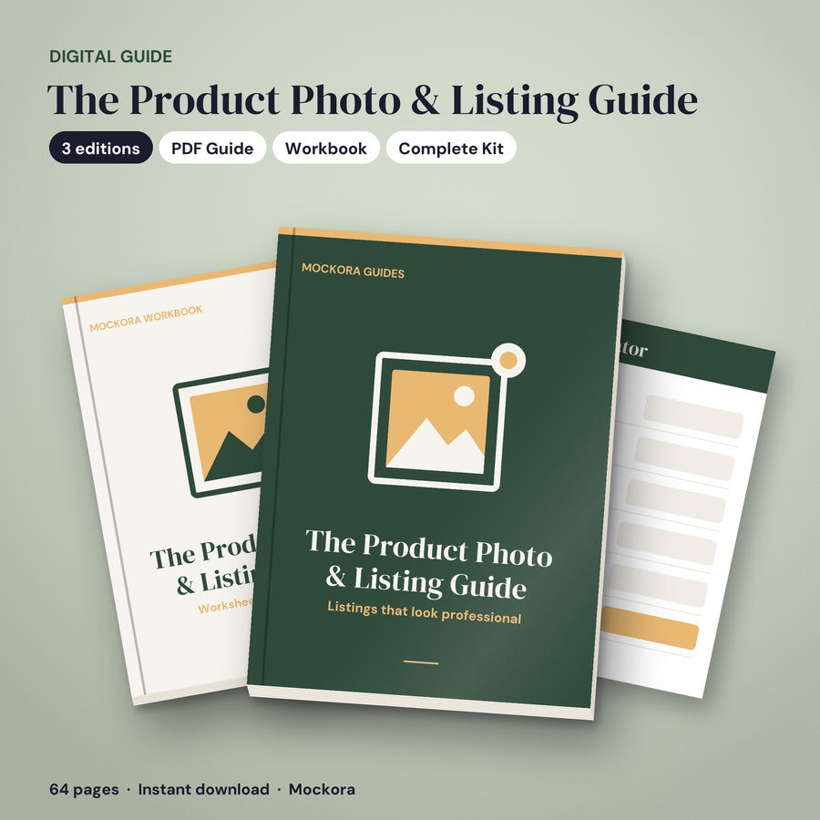 The Product Photo & Listing Guide - guide, workbook and complete kit